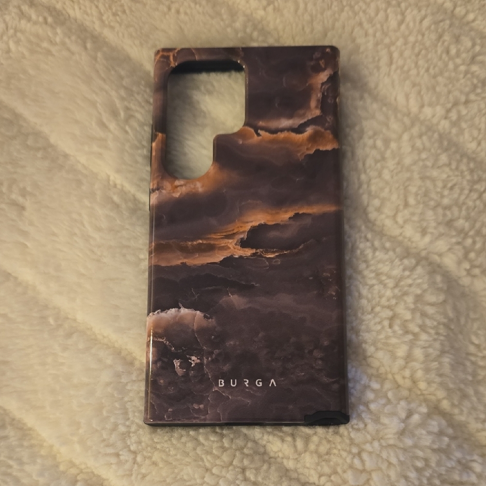 Burga Fire Wood Marble Phone Case ~ Samsung 24 Ultra